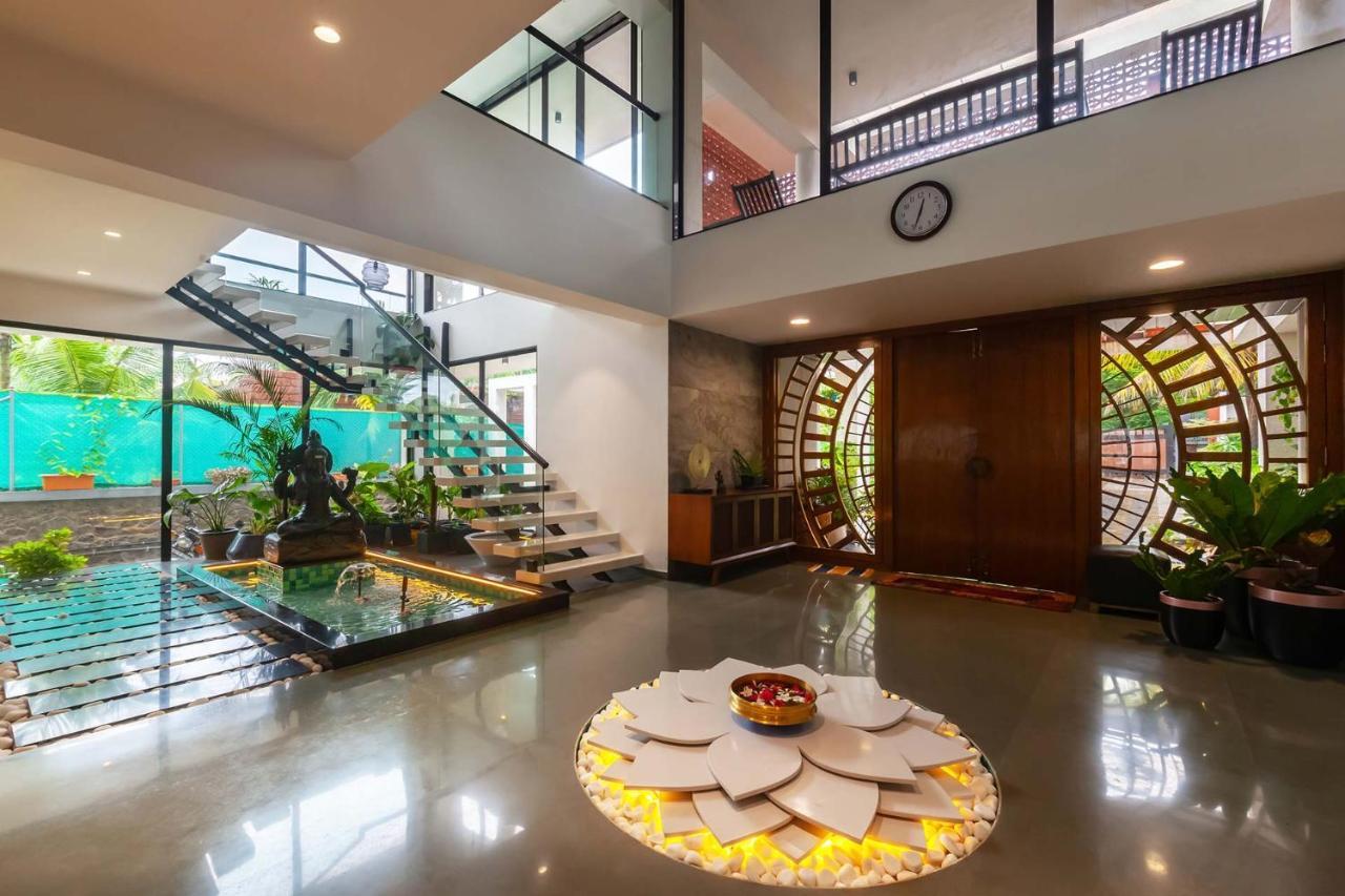 Villa Sereno By Stayvista - An Elegant And Entertaining Retreat Featuring A Swimming Pool, Outdoor Jacuzzi, Modern Interiors, And A Snooker Table Alībāg Exterior foto
